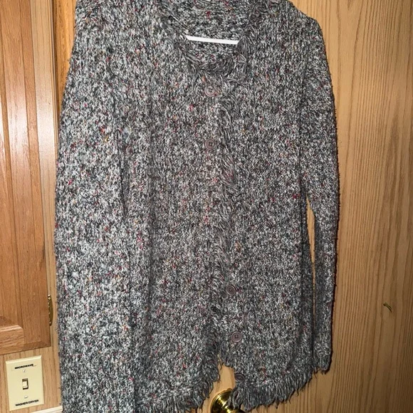 Vintage Coldwater Creek Multicolor Knit Cardigan - Picture 1 of 3